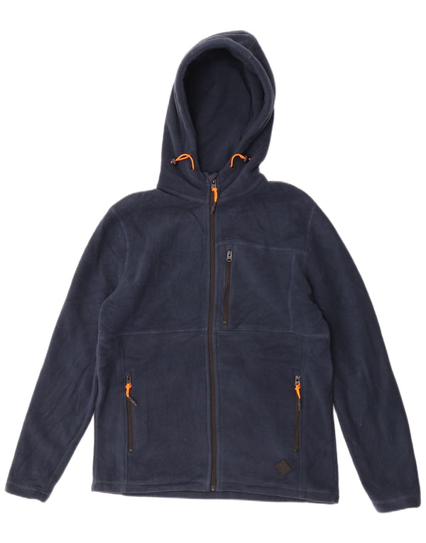 Saltrock Chaqueta polar con capucha para hombre UK 38 Medium Azul marino Poliéster