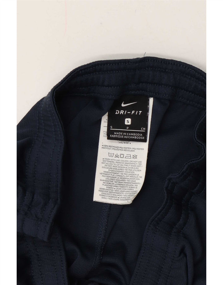 Nike Dri Fit - Pantalones cortos deportivos para hombre, talla pequeña, poliéster, color azul marino