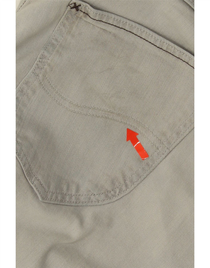 Lee Pantalones Cortos De Mezclilla Con 5 Bolsillos Para Hombre W32 Algodón Gris Medio