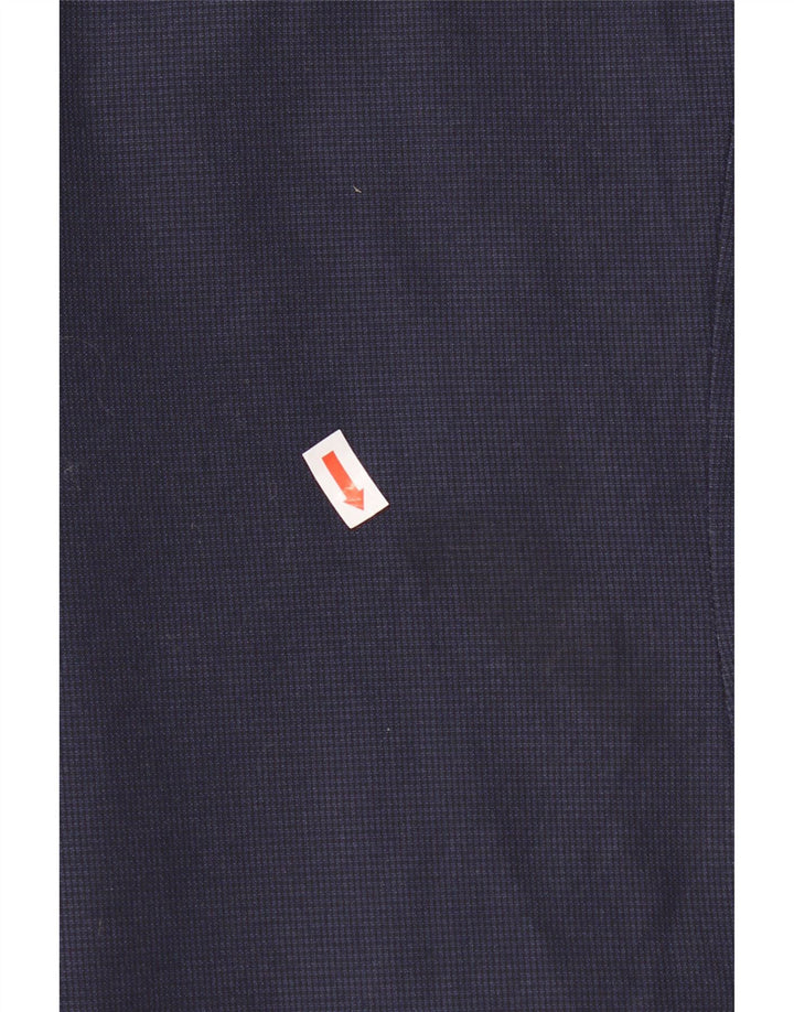 Massimo Dutti Chaqueta Blazer de 2 Botones para Hombre EU 52 Grande Pata de Gallo Azul Marino