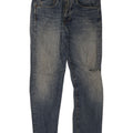 Zara Jeans ajustados desgastados para hombre EU 42 Large W32 L30 Azul