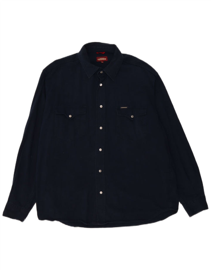 Camisa CARRERA Hombre XL Azul Marino Algodón