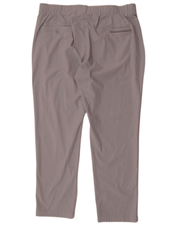 Under Armour Pantalón chino recto para hombre W38 L30 Poliéster gris