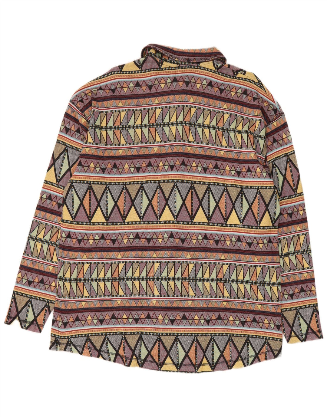 S.Oliver Camisa De Franela Mediana De Algodón Geométrico Multicolor Hombre