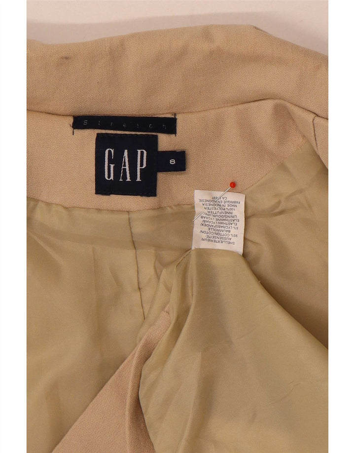 Gap Chaqueta tipo blazer de 5 botones para mujer UK 8 Small Algodón beige