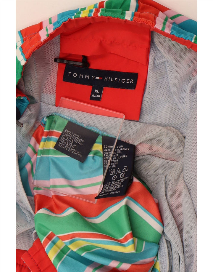 Tommy Hilfiger Bañador Hombre XL Poliéster Rayas Multicolores