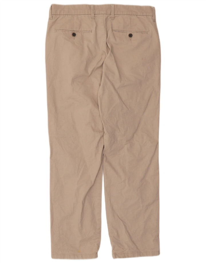 Marks & Spencer Pantalón chino de corte regular para hombre W32 L29 Algodón beige