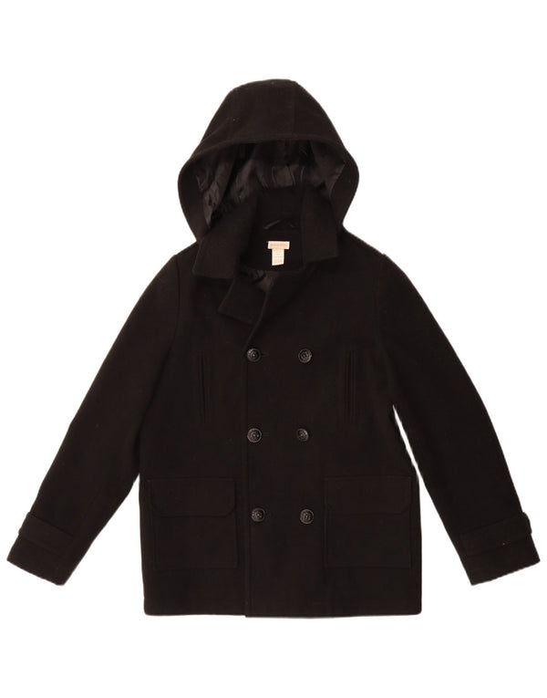 Monsoon Chaquetón con capucha para niño 11-12 años Negro Poliéster