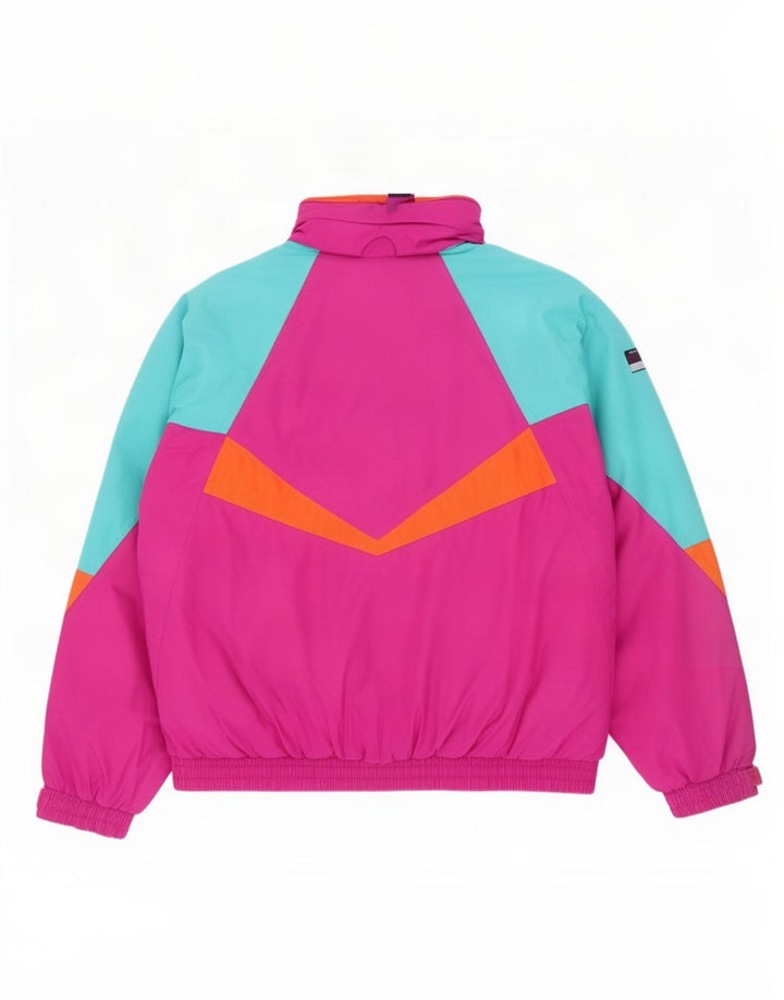 Aesse Chaqueta de esquí holgada para hombre ES 36 Small Rosa Colorblock Poliamida
