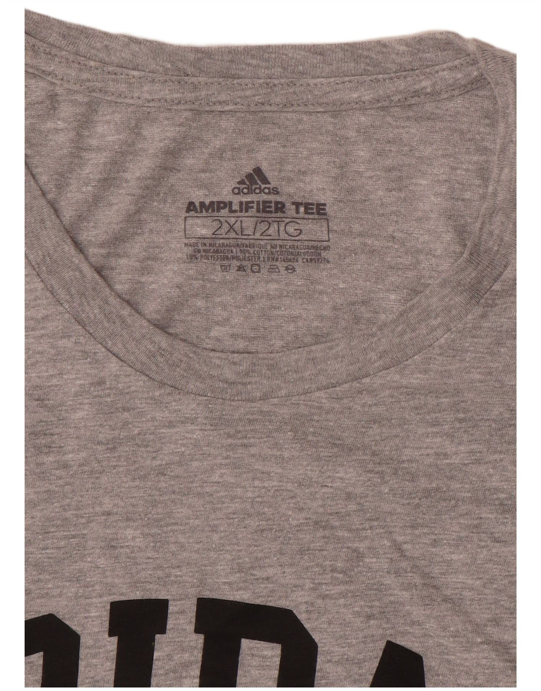 Adidas Camiseta gráfica para hombre Top 2XL Gris