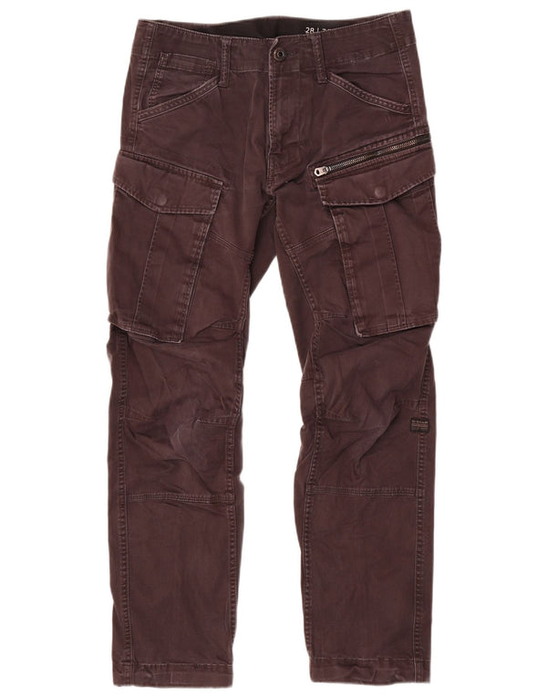G-Star Hombre Pantalones Cargo Rectos W28 L30 Algodón Gris