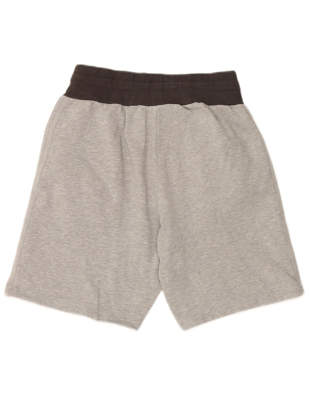 Pantalones cortos deportivos ADIDAS para hombre de algodón color block gris medio