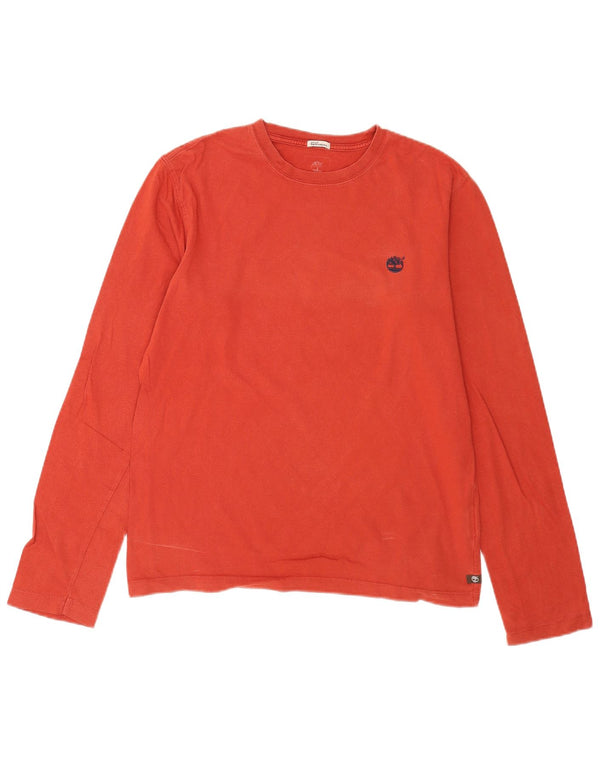 Timberland Hombre Earthkeepers Graphic Top Manga Larga Algodón Rojo Mediano