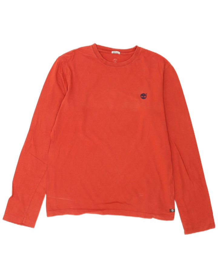 Timberland Hombre Earthkeepers Graphic Top Manga Larga Algodón Rojo Mediano
