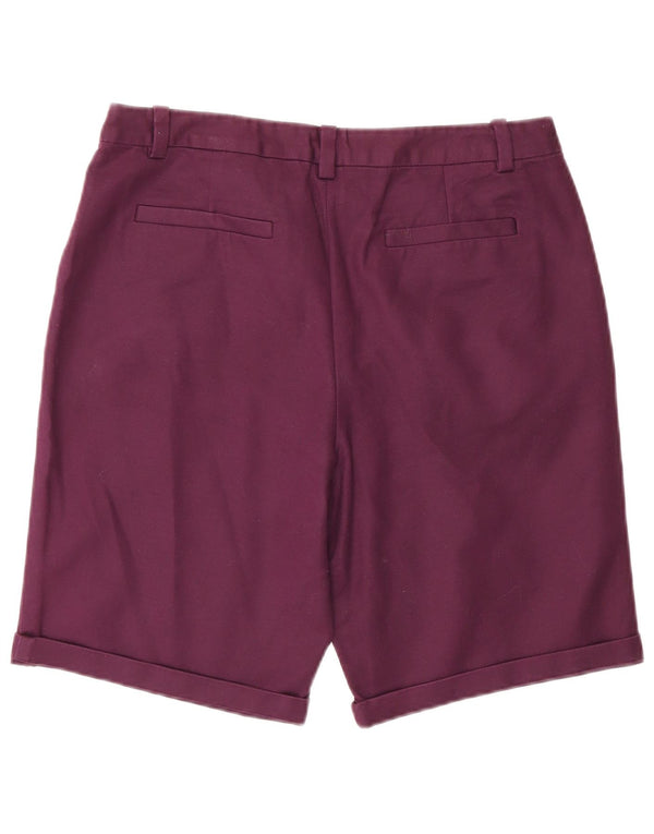 Crew Clothing Pantalones cortos chinos para mujer UK 12 Medium W30 Algodón burdeos