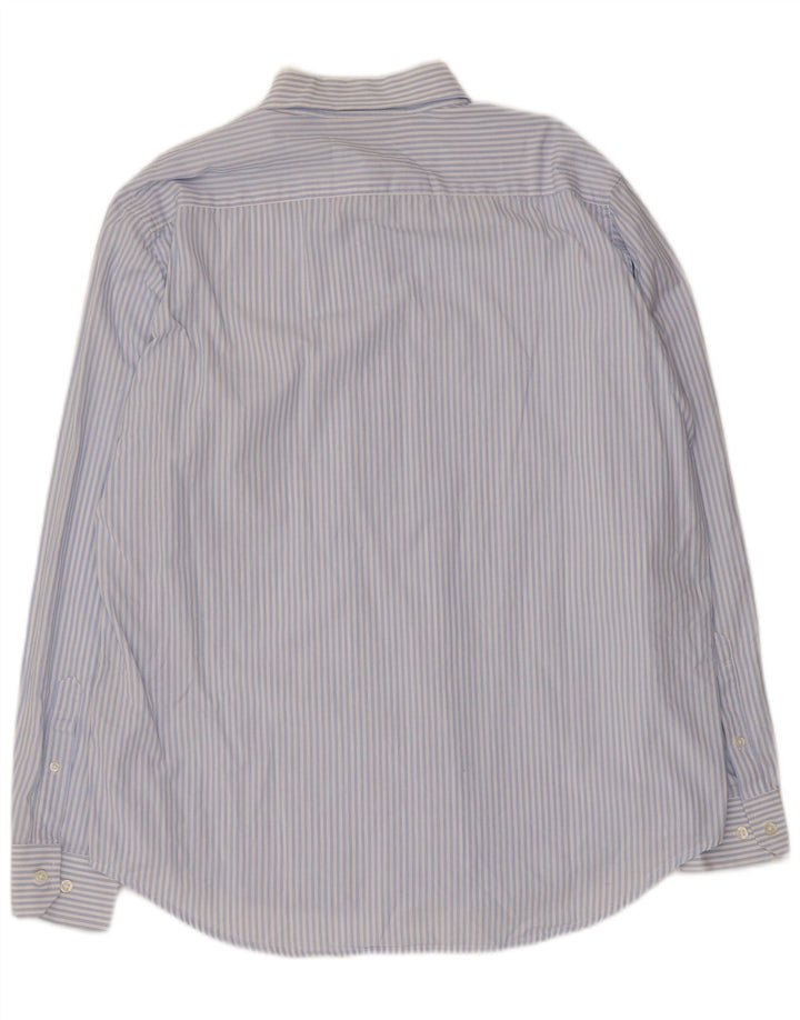 Camisa Carrera Hombre XL Algodón Rayas Azules