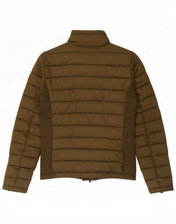 Chaqueta acolchada Superdry para mujer UK 10 Small Khaki Nylon
