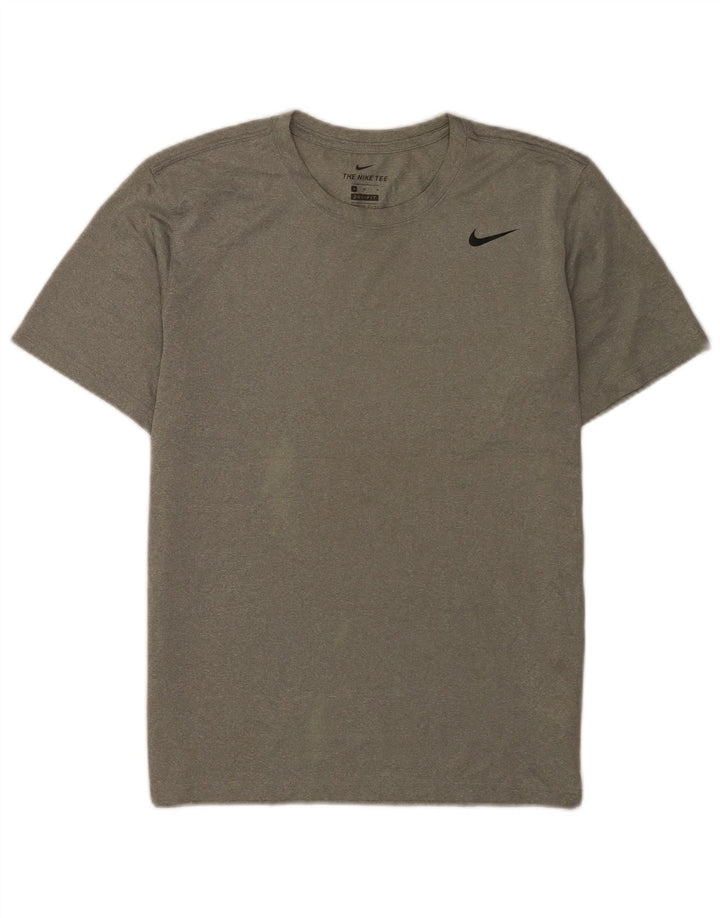 Camiseta Nike Dri Fit para hombre Top poliéster gris medio