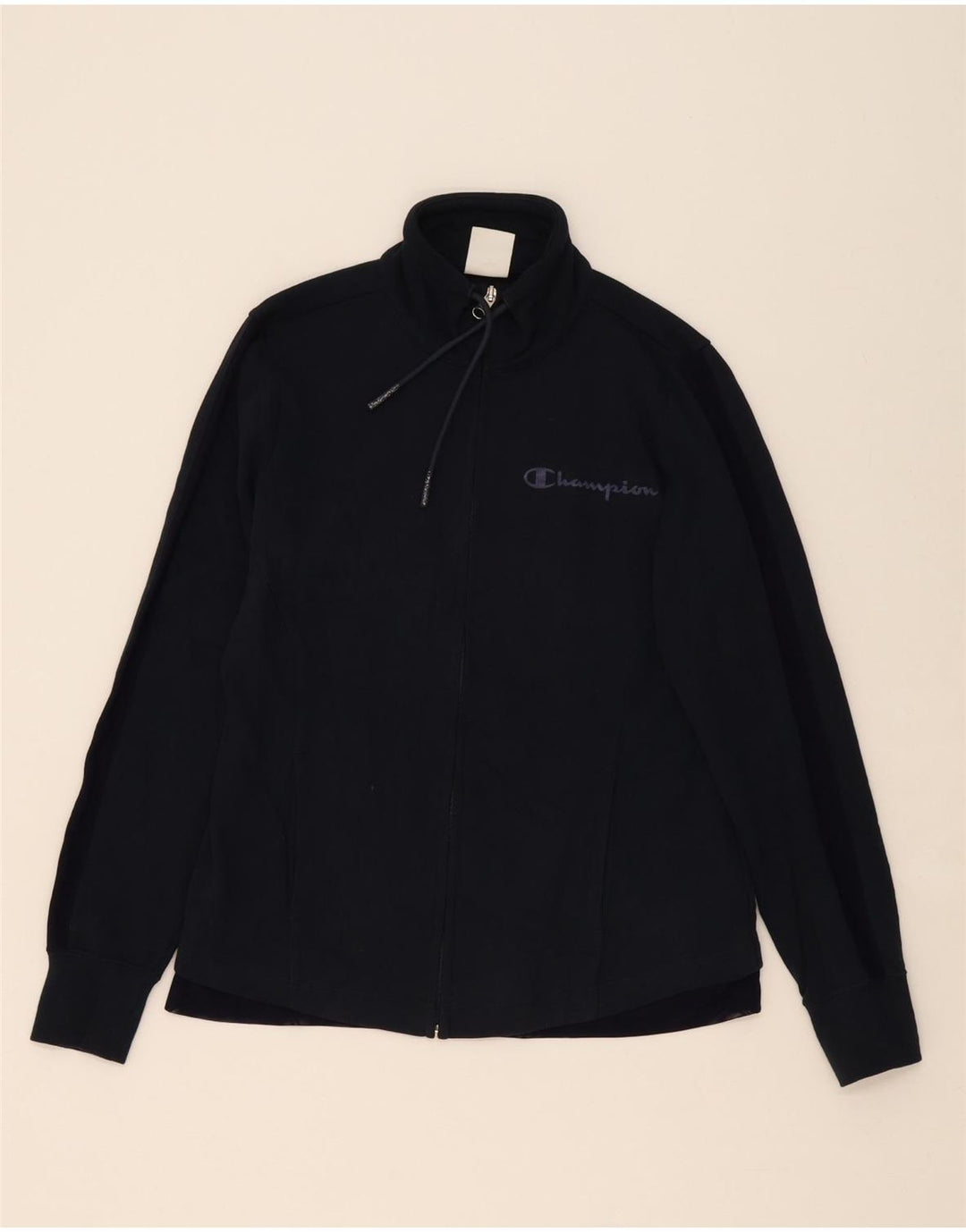 CHAMPION Womens Tracksuit Top Jacket UK 10 Small Navy Blue Cotton Vintage Champion and Second-Hand Champion from Messina Hembry 
