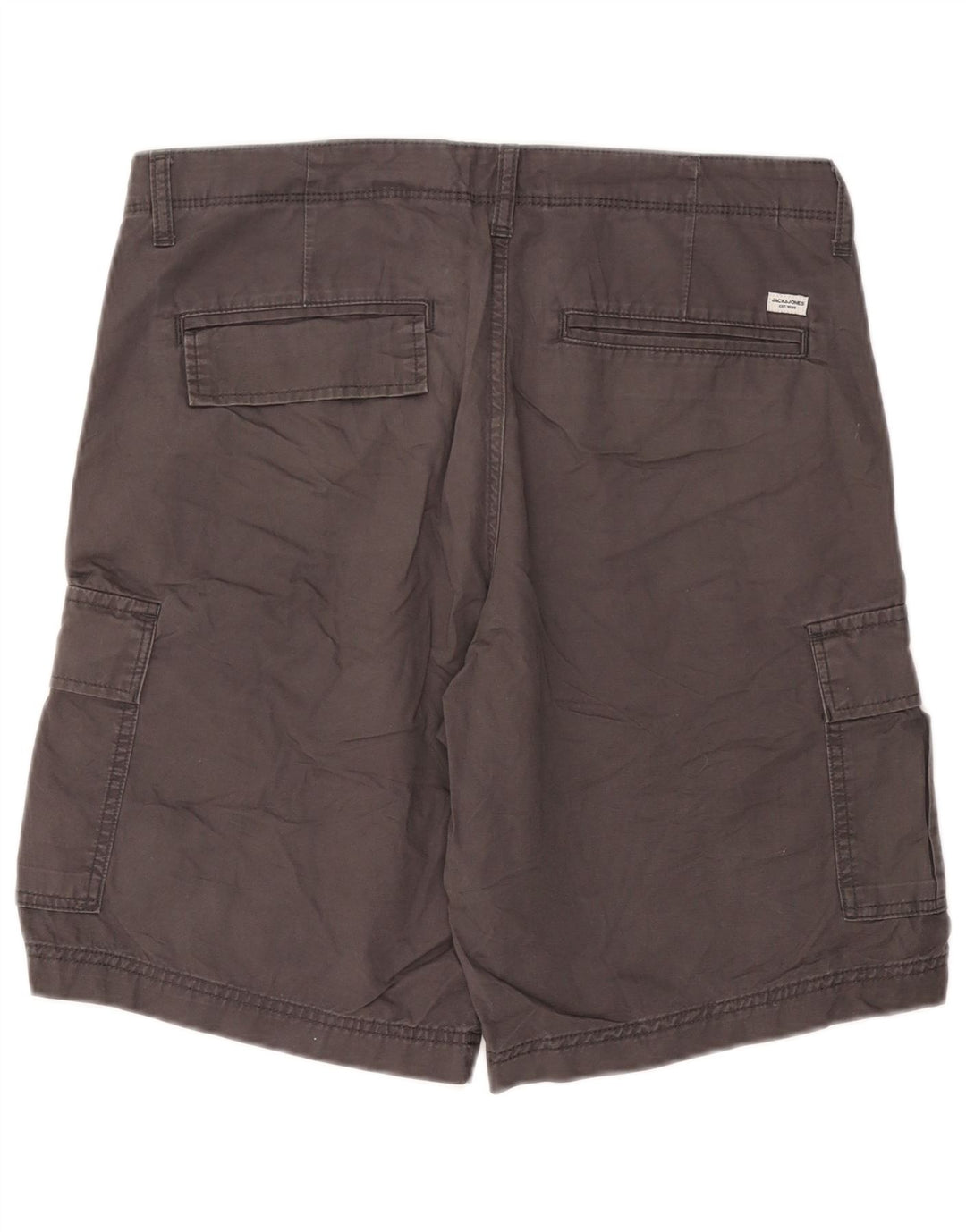 Jack & Jones Pantalones Cortos Cargo para Hombre Grande W36 Algodón Gris
