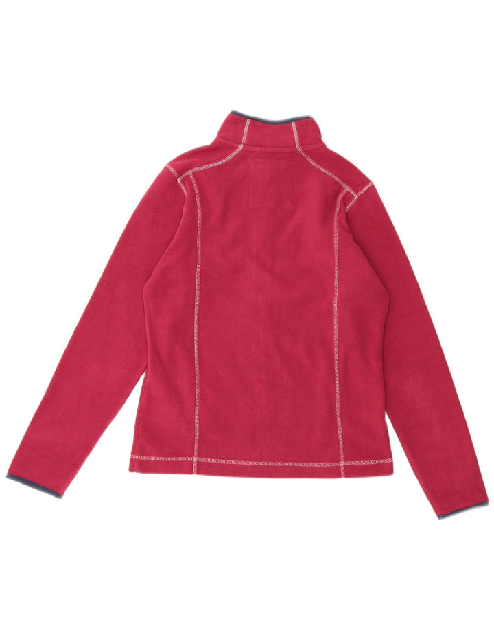 Weird Fish Chaqueta polar para mujer UK 10 Small Borgoña Poliéster