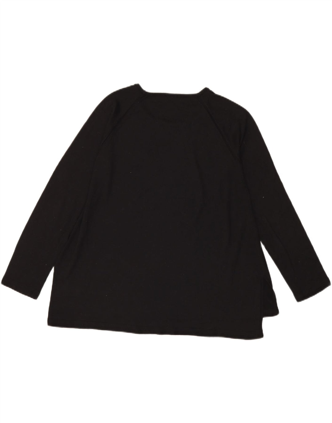 Benetton Top Mujer Manga Larga ES 46 Grande Negro
