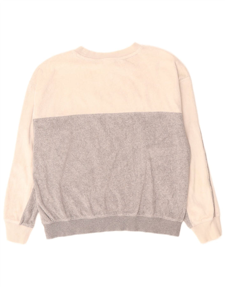 CHAMPION Sudadera gráfica para mujer Jumper UK 40 Gris medio Colorblock