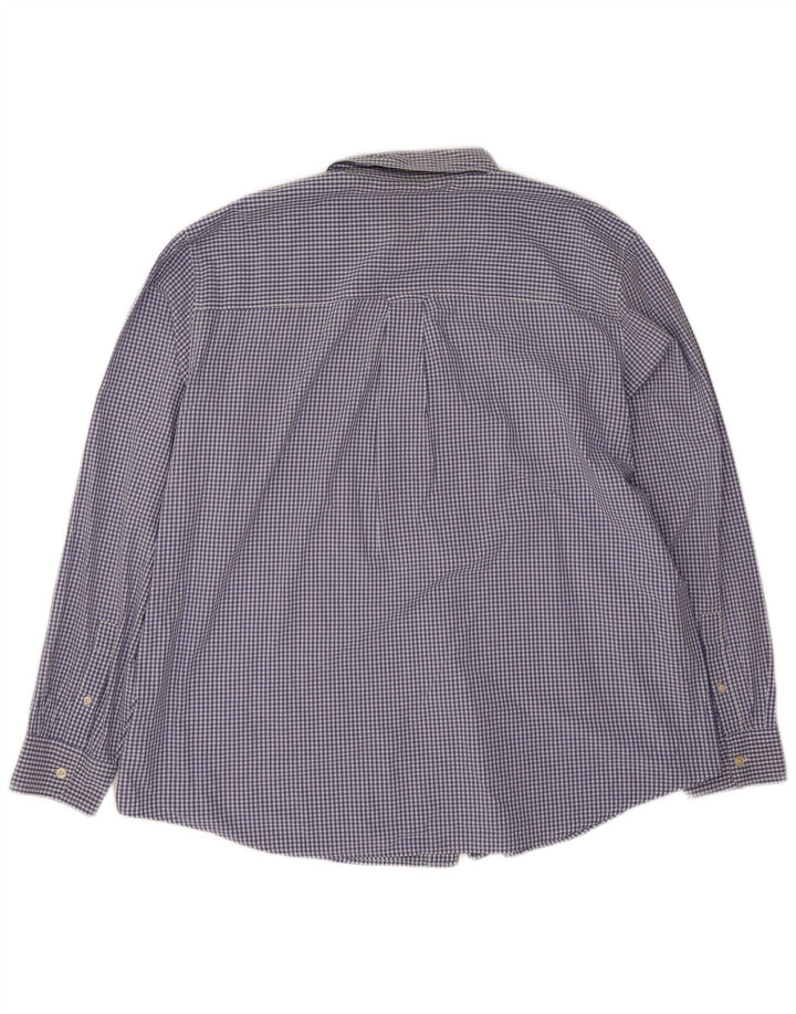 Chaps Camisa para hombre 2XL Algodón a cuadros azul