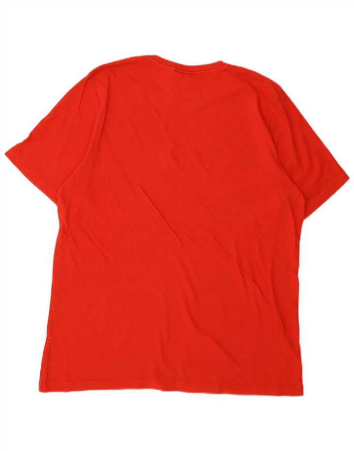 Adidas - Camiseta gráfica para hombre, talla grande, color rojo