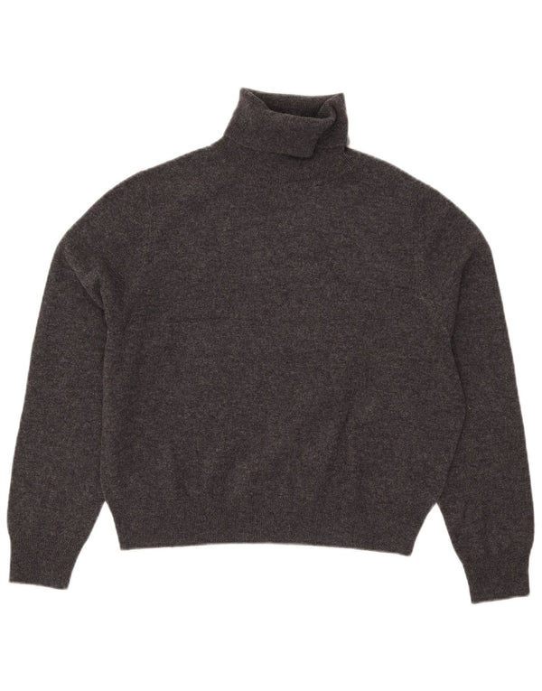 Massimo Dutti Jersey Corto con Cuello Redondo para Mujer UK 10 Small Gris