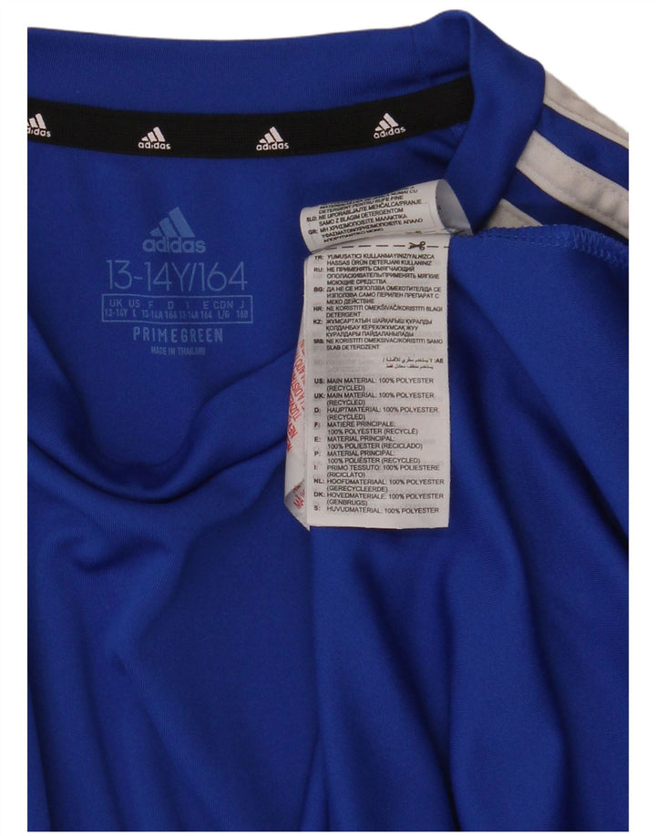 ADIDAS Camiseta Niño Aeroready Top 13-14 Años Azul Poliéster