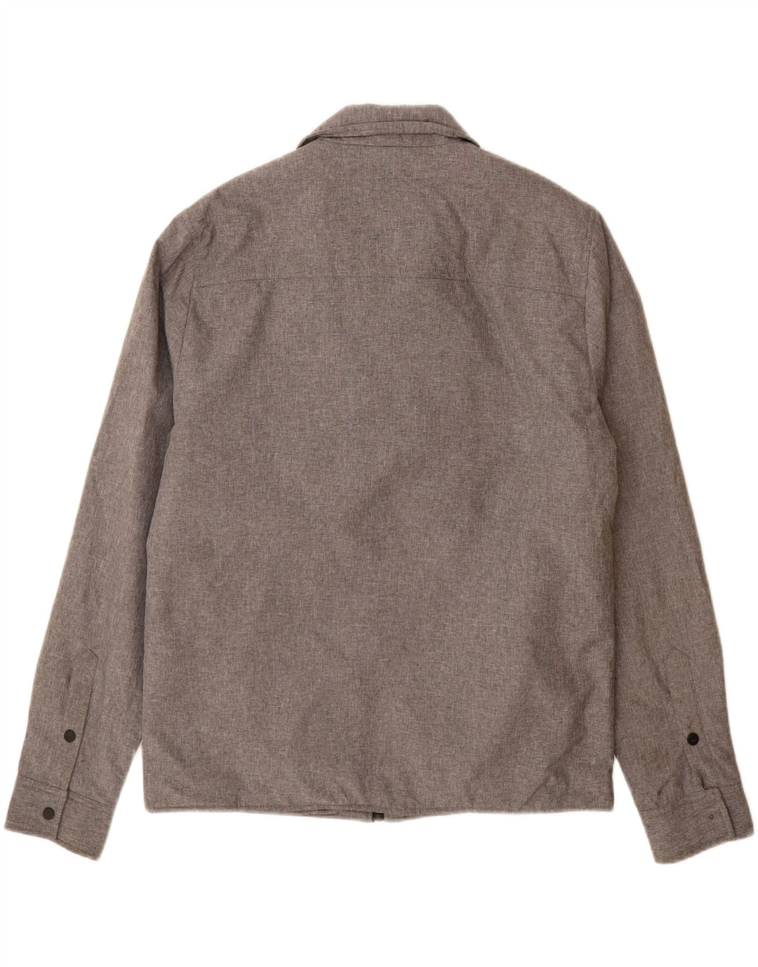 Zara Mens Utility Jacket UK 40 Grande Gris Poliéster