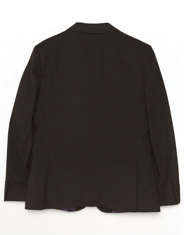 Marks & Spencer Chaqueta tipo blazer larga con 2 botones para hombre UK 42 Poliéster gris grande