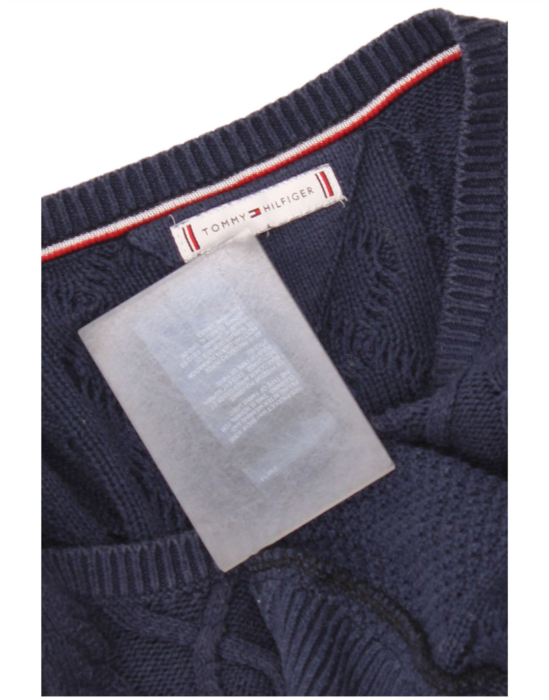 TOMMY HILFIGER Suéter tipo cárdigan para mujer Reino Unido 44 Medio Azul marino