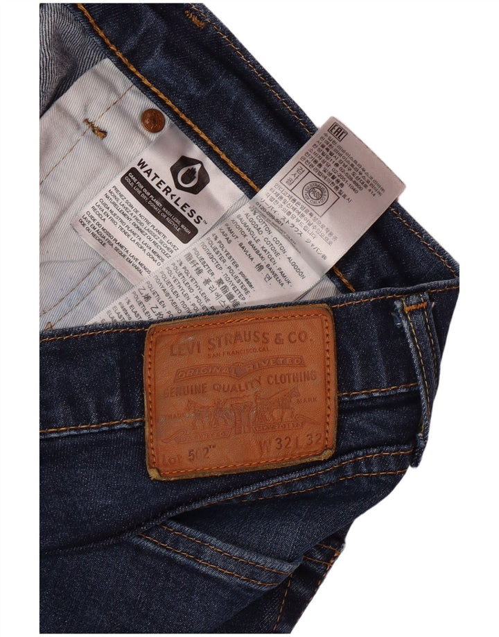 LEVI'S Vaqueros cónicos 502 para hombre W32 L30 Algodón azul