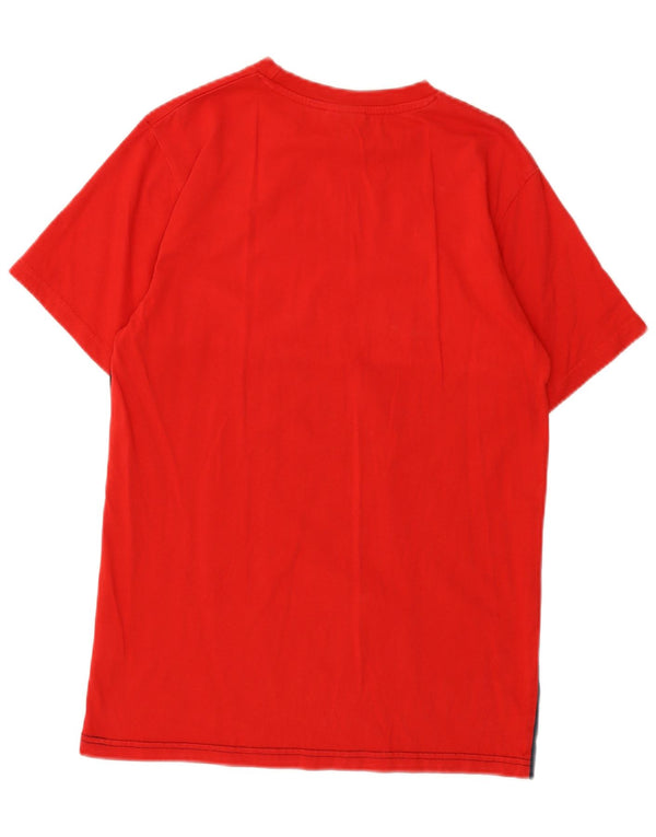 Ellesse Camiseta gráfica para hombre Top XS Algodón color block rojo