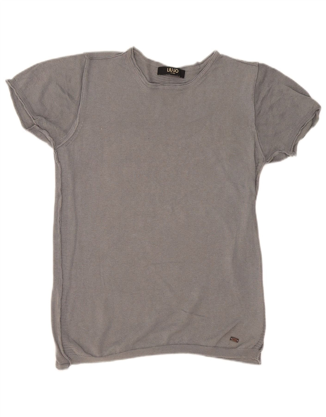 Camiseta Liu Jo Hombre Top Gris Medio Algodón