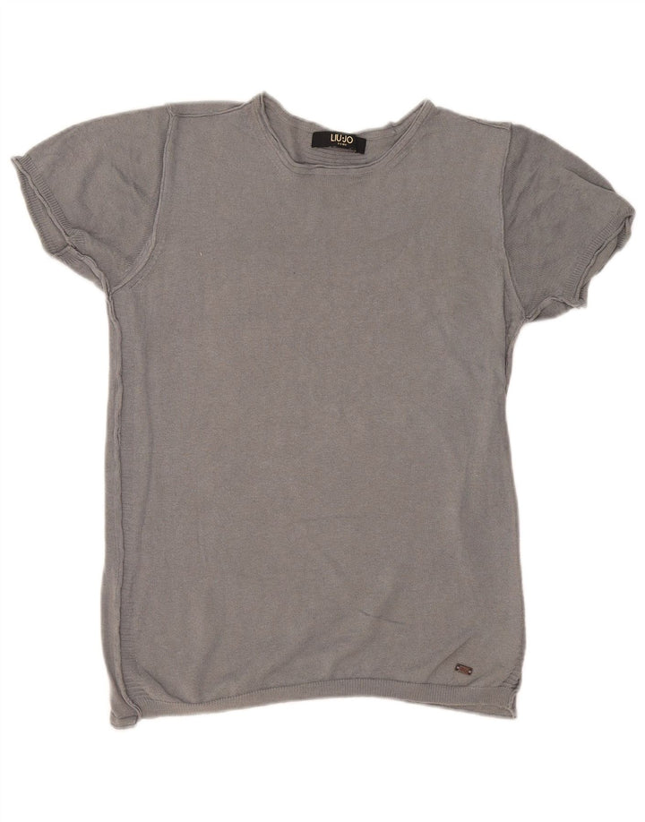 Camiseta Liu Jo Hombre Top Gris Medio Algodón