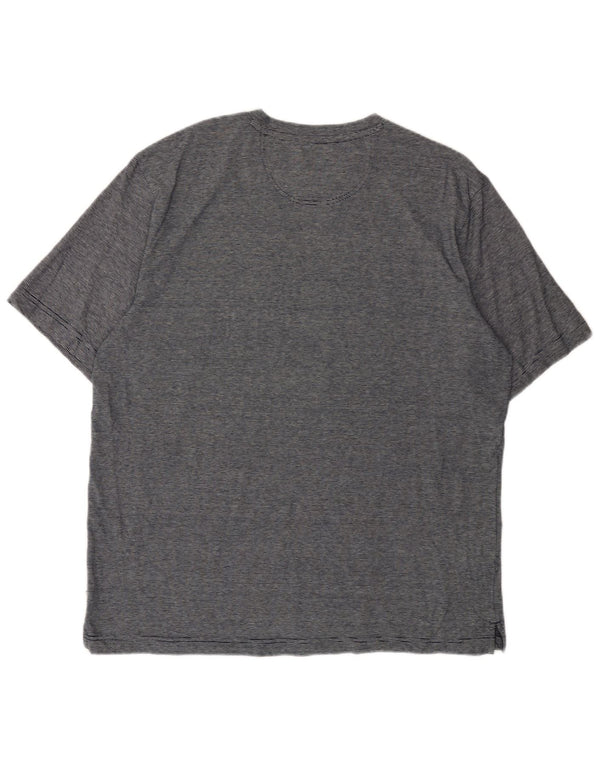 Tommy Bahama - Camiseta para hombre, talla grande, color azul marino, algodón a rayas