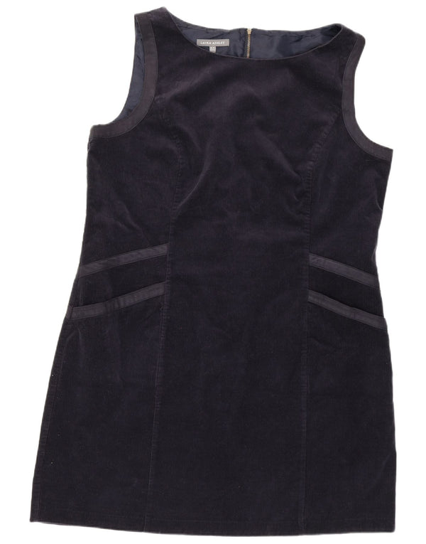 Laura Ashley Vestido tubo de pana sin mangas para mujer UK 40 XL Azul marino