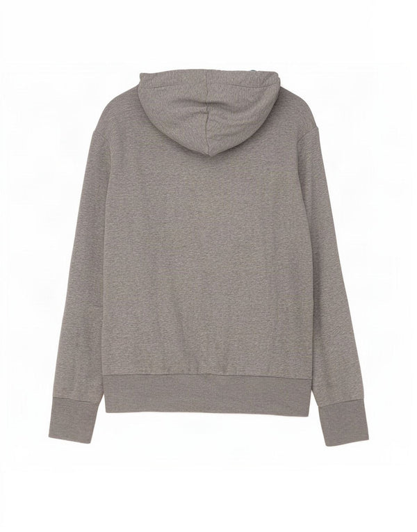 Puma - Sudadera con capucha para mujer, diseño gráfico con cremallera, talla 40, talla grande, algodón gris