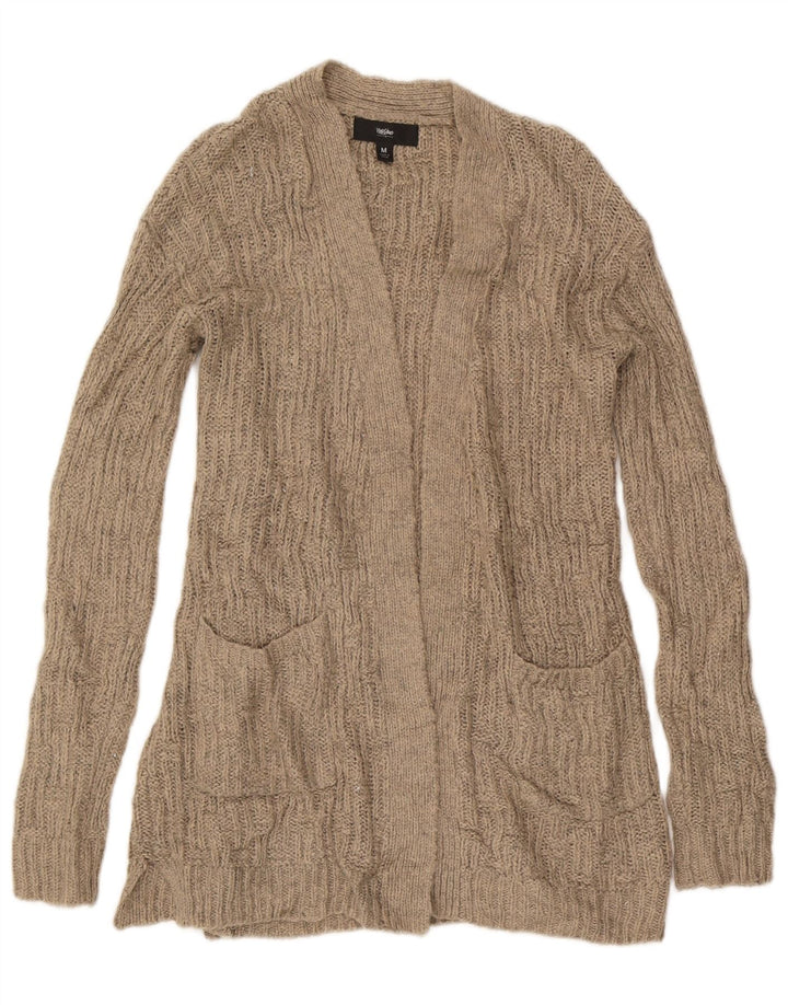 MOSSIMO Suéter Cárdigan Abierto Largo para Mujer UK 44 Acrílico Beige Medio