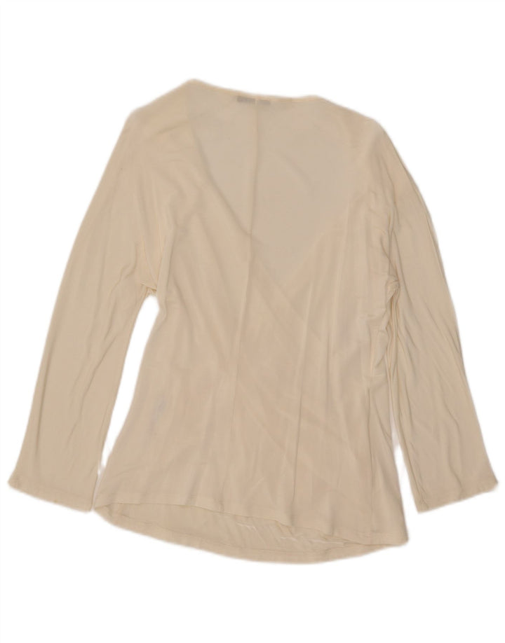 Marella Blusa de Manga 3/4 para Mujer UK 40 XL Blanco