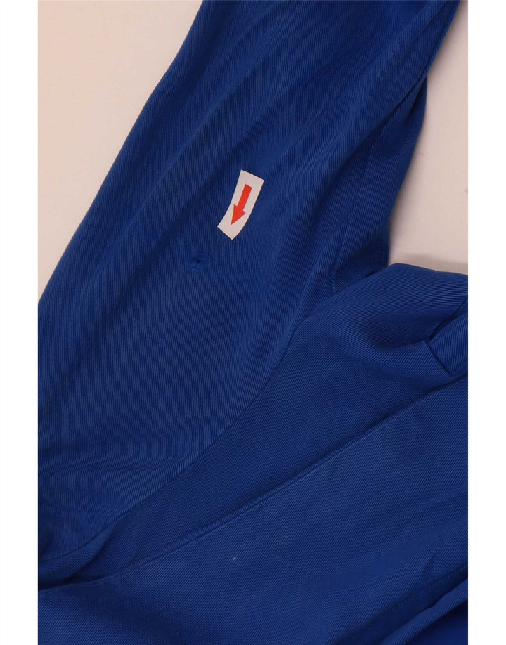 Warehouse Chaqueta tipo blazer abierta para mujer con manga 3/4 UK 8 Small Blue Lyocell