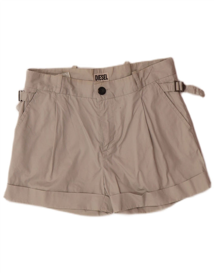 DIESEL Pantalones cortos chinos para mujer W27 Small Grey Cotton