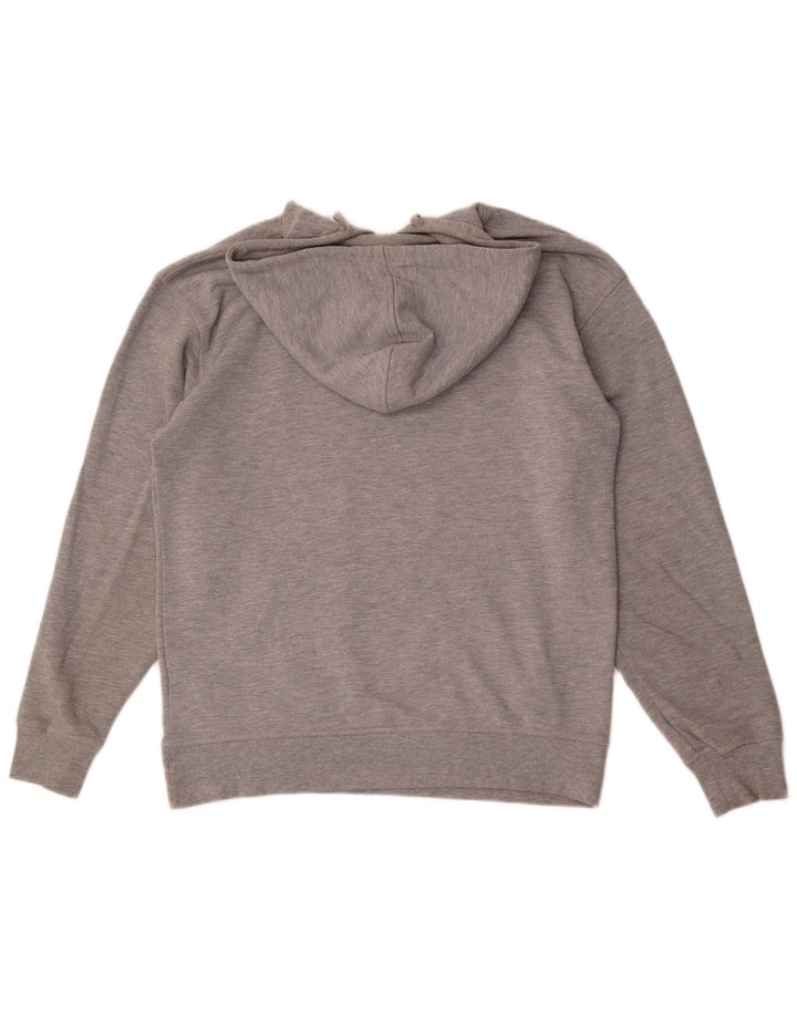 Zara Hombre Sudadera Con Capucha Jersey Gris Medio Poliéster