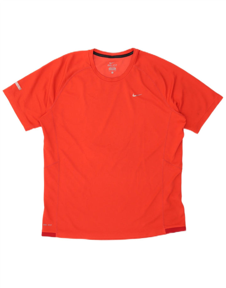 NIKE Camiseta Dri Fit para Hombre Top Grande Poliéster Rojo