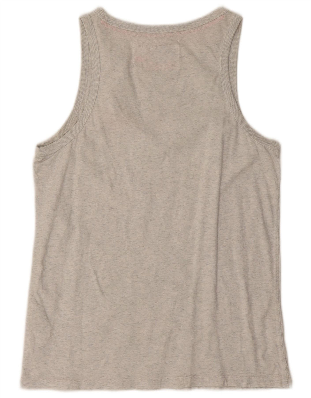 Superdry Hombre Chaleco Top Grande Gris Algodón