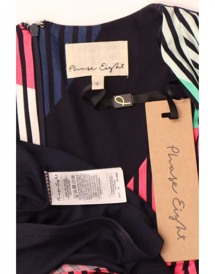Vestido tubo para mujer Phase Eight UK 46 Grande Multicolor Geométrico