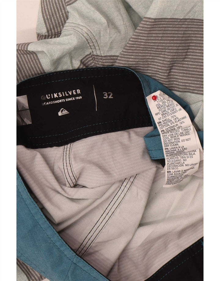 Bañador Quiksilver Hombre Mediano Poliéster Rayas Multicolores